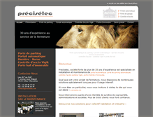 Tablet Screenshot of preciselec-idf.com
